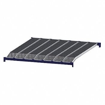 UNEX ROLLER RACK Gravity Flow Shelf 96inx84inx96in Blue, 46KH04