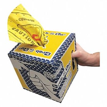 SPILFYTER High Visibility Absorbent Wipes PK4, 792VN8