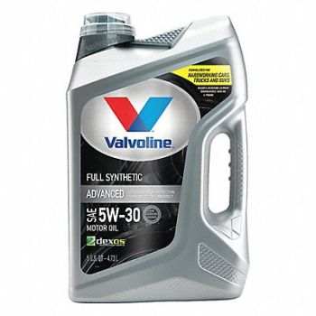 VALVOLINE Engine Oil 5W-30 Full Synthetic 5qt, 46KK41