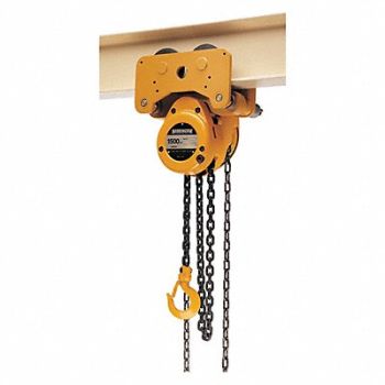 HARRINGTON Hoist/Trolley 1000lb 10ftLift, 46KL27