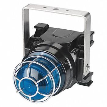 FEDERAL SIGNAL Strobe Light Blue Xenon 0.45A Brckt Mnt, 46KU02