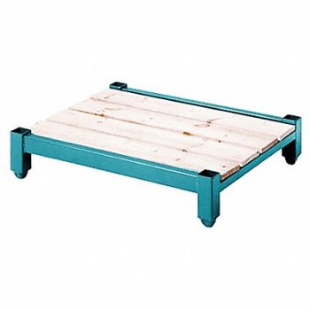STEEL KING Stack Rack Base 48x48 4000 lb Wood Deck, 46M184