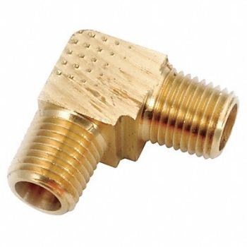 GRAINGER APPROVED 90 Extruded Elbow Brass 1/8 in MNPT, 46M427