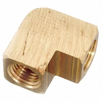 GRAINGER APPROVED 90 Extruded Elbow Brass 1/8 in NPT, 46M513