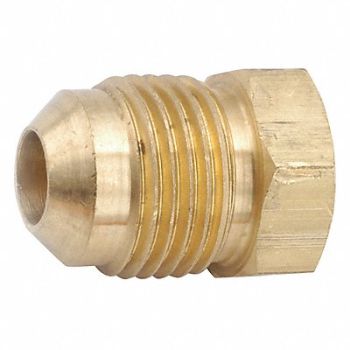 GRAINGER APPROVED Plug 45 Deg Low Lead Brass Male Flare, 46M530