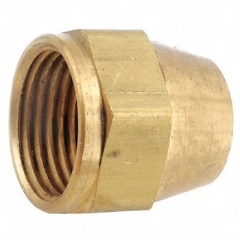GRAINGER APPROVED Short Nut Low Lead Bras Female Flare, 46M535