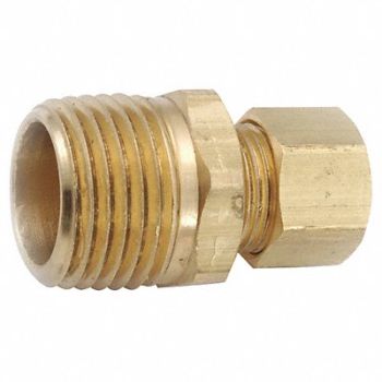 GRAINGER APPROVED Connector LL Brass CompxM 5/16Inx1/8In, 46M555
