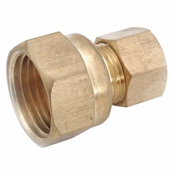 GRAINGER APPROVED Connector LL Brass CompxF 3/8Inx1/4In, 46M557