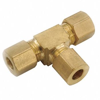 GRAINGER APPROVED Union Tee Low Lead Brass Comp 1/4In, 46M561