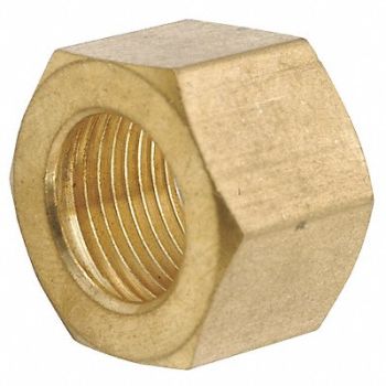 GRAINGER APPROVED Nut Low Lead Brass Comp 1/8In, 46M574