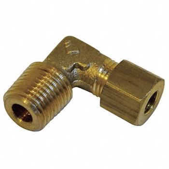 LEGRIS Elbow 90 Brass CompxMale BSPT 12mm PK10, 46M681