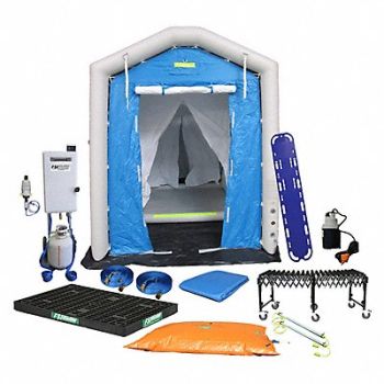 FSI Decontamination Shower Blue 96 in L, 46MN63