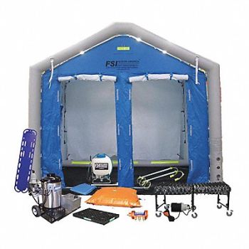 FSI Decontamination Shower Blue 108 in H, 46MN66