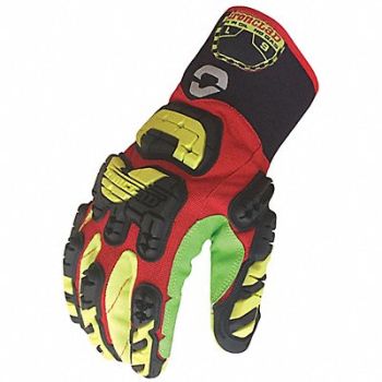 IRONCLAD J4184 Impact Gloves 2XL Size Gauntlet Red PR, 46MP79
