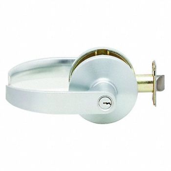 FALCON LOCK Quantum Lever Store Lock Satin Chrome, 46TL88