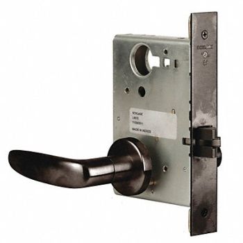 SCHLAGE Passage Latch 07A Trim Dark Bronze, 46TN26