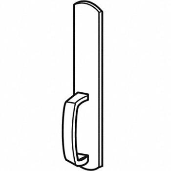 VON DUPRIN Dummy Trim Pull Bright Brass, 46TT09