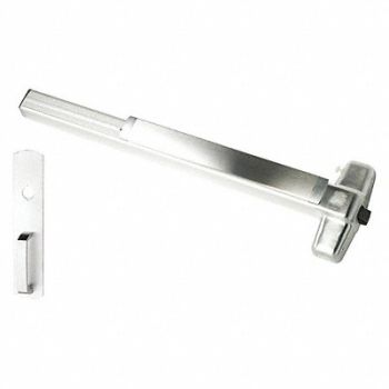 VON DUPRIN Rim 36 in Door W Series 99 Satin Chrome, 46TW79