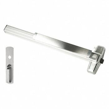 VON DUPRIN Rim 36 in Door W Series 99 Satin Chrome, 46TW82