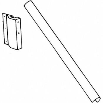 VON DUPRIN Rod/Latch Guard Satin Stainless Steel, 46TX07