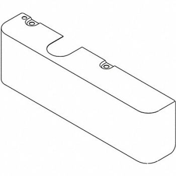 LCN Metal Cover Silver Aluminum 12-1/4 in L, 46TY98