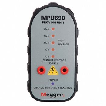MEGGER Proving Unit Light 5.1 in W 50V AC, 46U077
