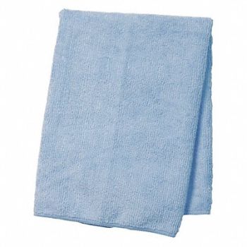 TOUGH GUY Microfiber Cloth 16 x 16 Blue 1/EA, 46U234