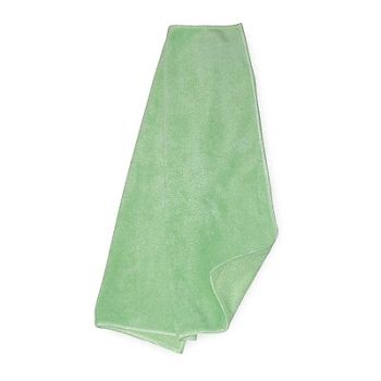 TOUGH GUY Microfiber Cloth 16 x 16 Green 1/EA, 46U235