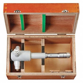 MITUTOYO Inside Micrometer 5 to 6 in Anvil Flat, 46UA59