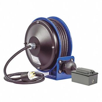 COXREELS Cord Reel 30ft 12 AWG GFCI 120VAC, 46V002