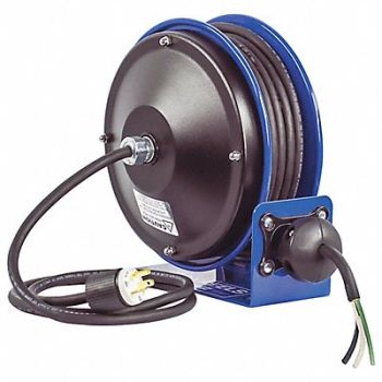 COXREELS Cord Reel 30ft 12 AWG Bare 120VAC, 46V004