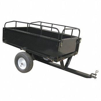GRAINGER APPROVED Trailer Cart 17 cu.ft. 1000 lb Pneumatic, 46V233