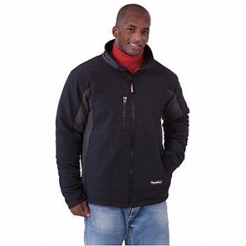 REFRIGIWEAR H4970 Jacket Insulated Mens Blk/Gray 2XL, 46V967