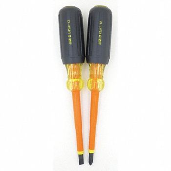 IDEAL Ins. Screwdriver Set Slot/Phillips 2 Pc, 46W413