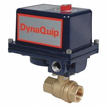 DYNAQUIP CONTROLS Ball Valve Electronic 1-1/4 In FNPT, 46Z630