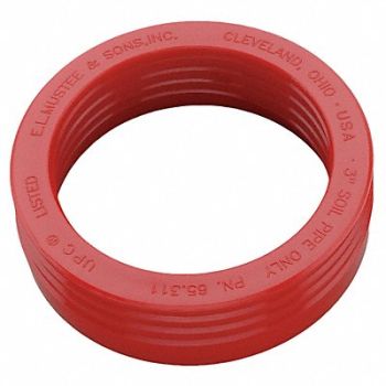 MUSTEE Drain Seal Rubber Red 3 In, 46Z651