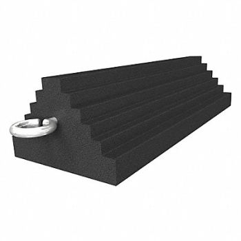 CHECKERS Wheel Chock 8 W x 8 D x 5 H, 471F54