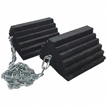 CHECKERS Wheel Chock 8 W x 12 D x 5 H PR, 471F59