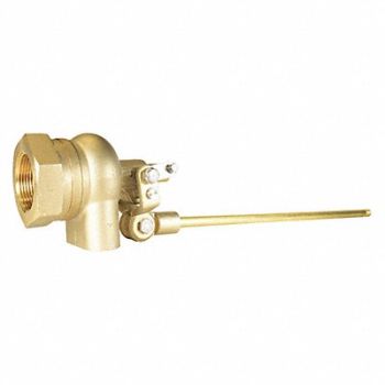 GRAINGER APPROVED Float Valve Brass 2 Pipe Mount Angle, 471F76