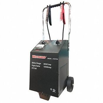 WESTWARD Charger For 6/12V Battery 8.5A Input, 473X75