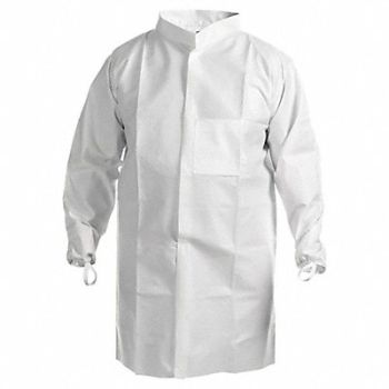 KIMTECH CleanroomLabCoat AntiStatic WHT 6XL PK30, 803Z72