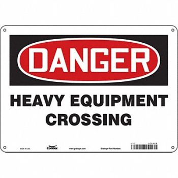 CONDOR J8679 Safety Sign 10 in x 14 in Polyethylene, 476L09