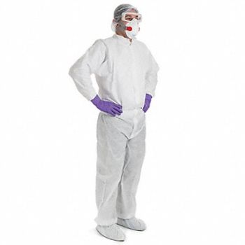 KIMTECH Cleanroom AntiStatic Coverall 4XL PK25, 803Z86