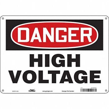CONDOR J6931 Safety Sign 10 in x 14 in Polyethylene, 479P62