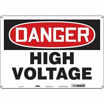 CONDOR Safety Sign 14 inx20 in Polyethylene, 479P66