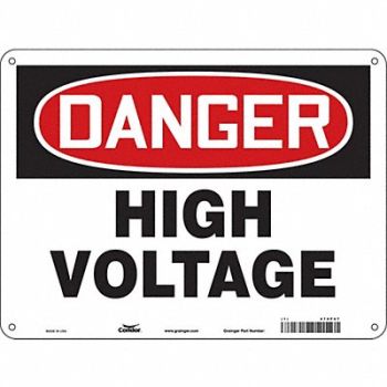 CONDOR Safety Sign 18 inx24 in Polyethylene, 479P67