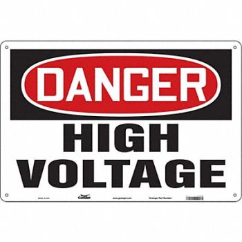 CONDOR Safety Sign 24 in x 36 in Polyethylene, 479P69