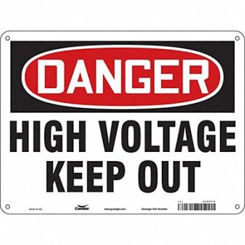 CONDOR Safety Sign 18 inx24 in Polyethylene, 479T73