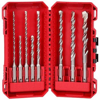 MILWAUKEE Rotary Hammer Drill Bit Set 2 in L Flute, 798HJ4