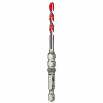 MILWAUKEE Carbide Drill Bit 3/16 in dia Bit, 798HH9